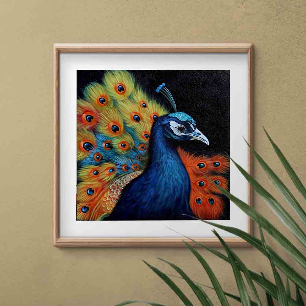 Beautiful Peacock Painting 